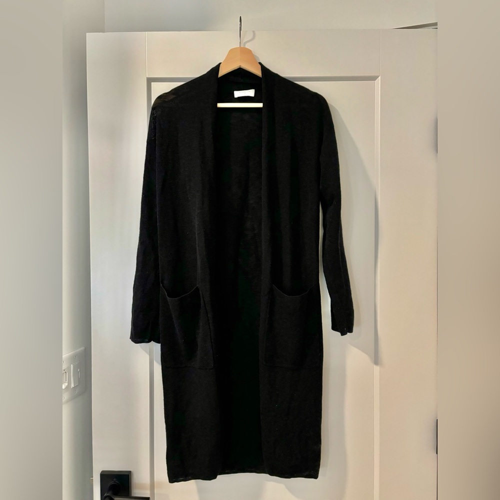 Babaton Black Open-Front Cardigan